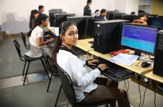 Students at the Presidency College computer lab