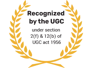 Recognized by the UGC under section 2(f) and 12 (b) of UGC Act 1956
